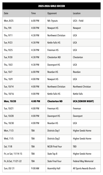 2025 Girls Soccer Schedule (8-29-2025b)